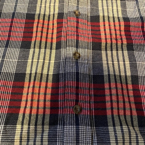 Woolrich Plaid Flannel Cotton Button Down Shirt Men’s Size Medium - Picture 3 of 7